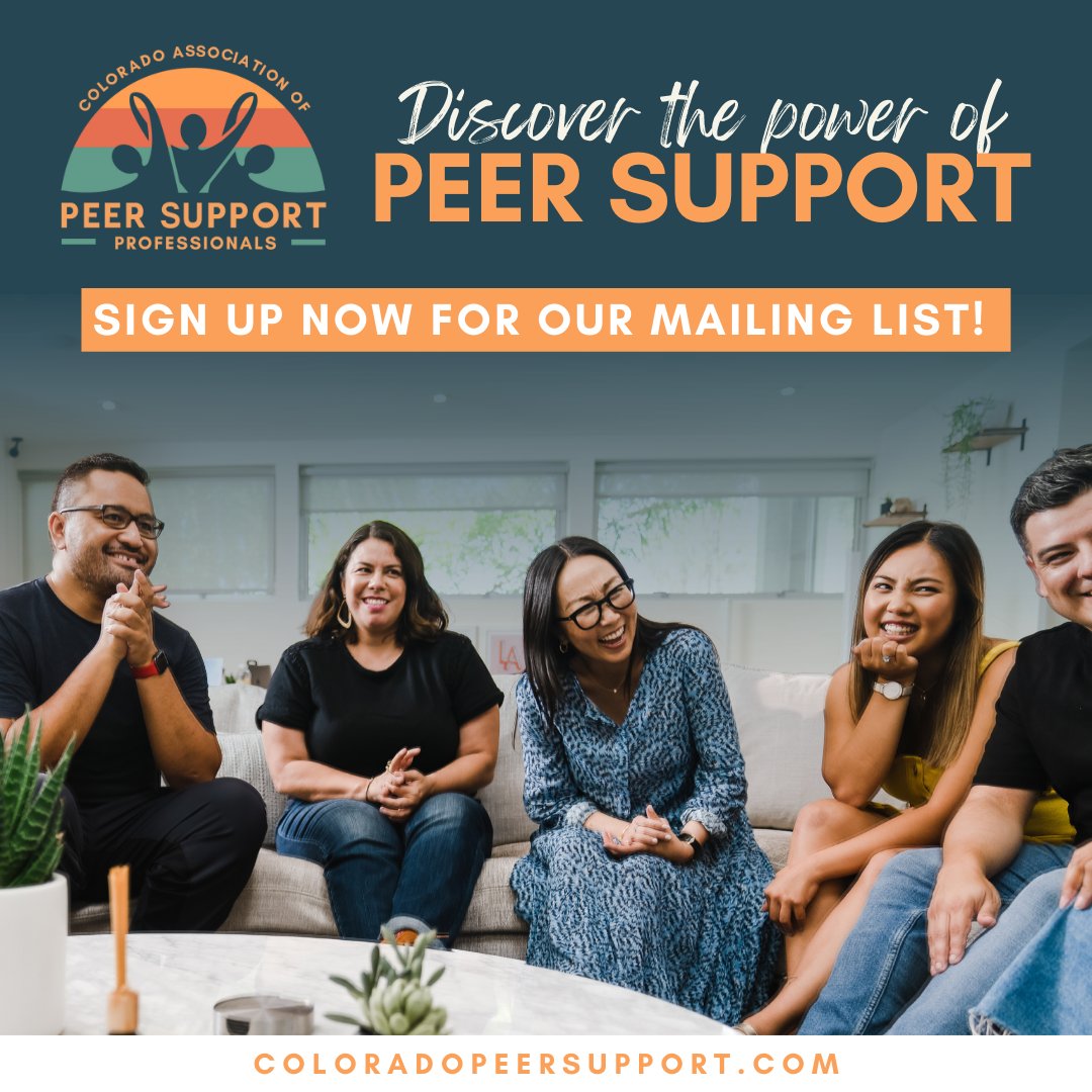 We are so excited to announce that the Colorado Association of Peer Support Professionals is launching on October 19th, 2023! You can sign up now for the Association's mailing list to stay up-to-date with our launch. #ComingSoon 👀

coloradopeersupport.com