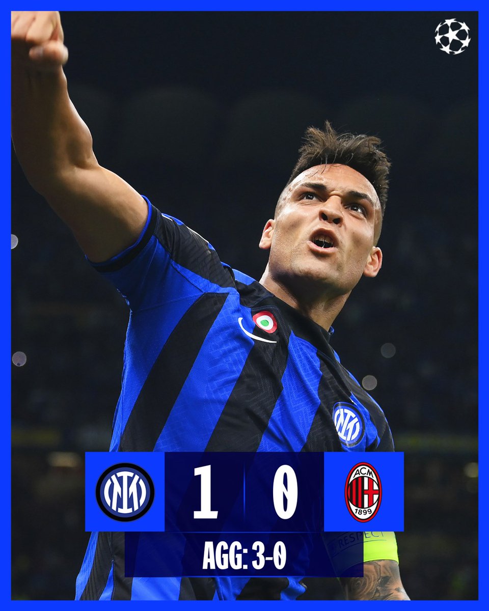 to the final 🔵
#UCL #دوري_أبطال_أوروبا #ميلان_انترميلانٍ