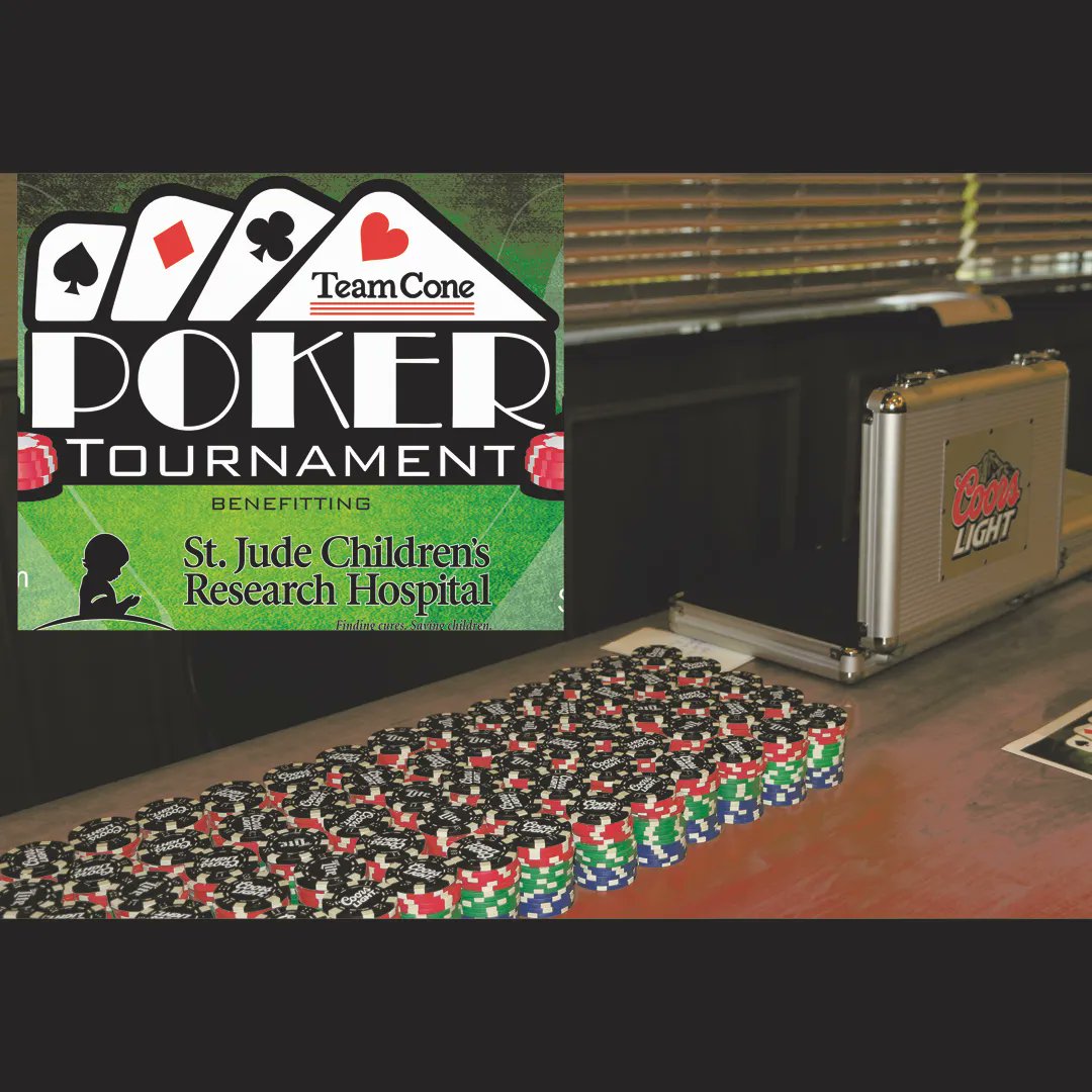 Coming Soon! Poker Tournament to benefit #StJude is happening Saturday, May 20th! Do you have what it takes to go to the Final Table? Join us! Open at 11am; Deal at Noon; $50 buy-in!