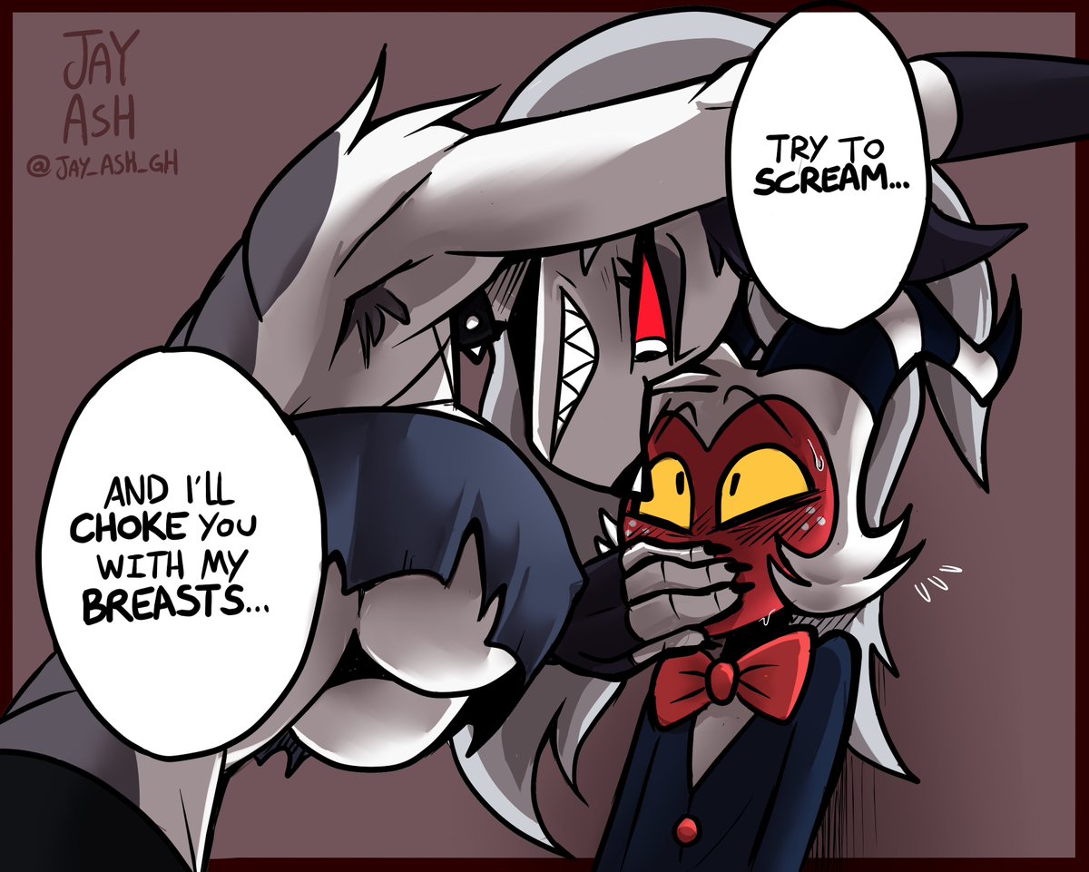 Gecko_Punk's tweet photo. Shut up, imp!

#helluvaboss #loona #moxxie https://t.co/k4vWvSQmFV