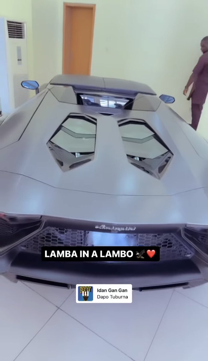 Lord Lamba don buy Lamborghini, money dey this industry oo😳
