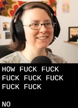OldGamersPod's tweet photo. This feels like an apt representation of @thejenna playing Resident Evil 4 Remake. https://t.co/A2mbRcFOmb