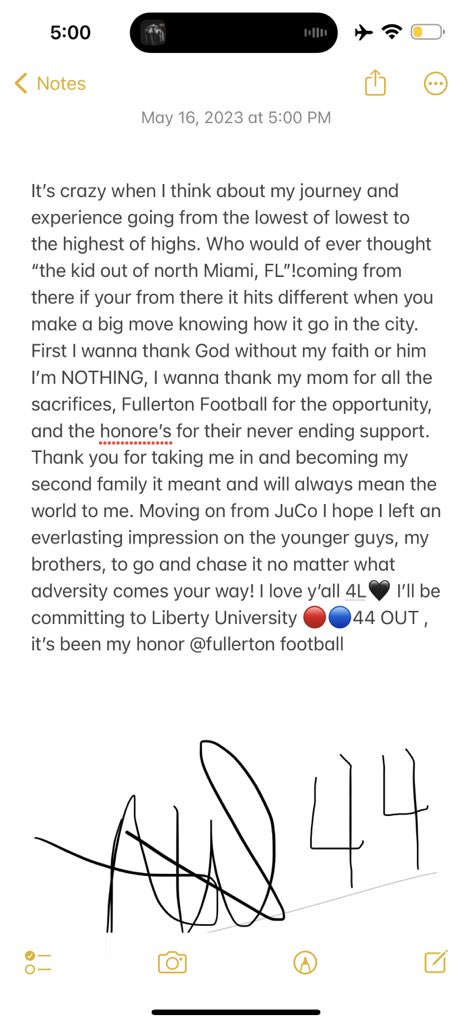 AmariW_11's tweet photo. Thank you for everything I Owe it all to God and take 0 credit for this! It was my honor to represent this JuCo! Love yโall boyZ @JucoFrenzy @JuCoFootballACE @FullColl_FB @LibertyFootball @MageeCoach @CoachColtonKorn @CoachRuff_ @CoachCrooksFC @coachphilaustin @drobin8585 https://t.co/QoIMOhetnz