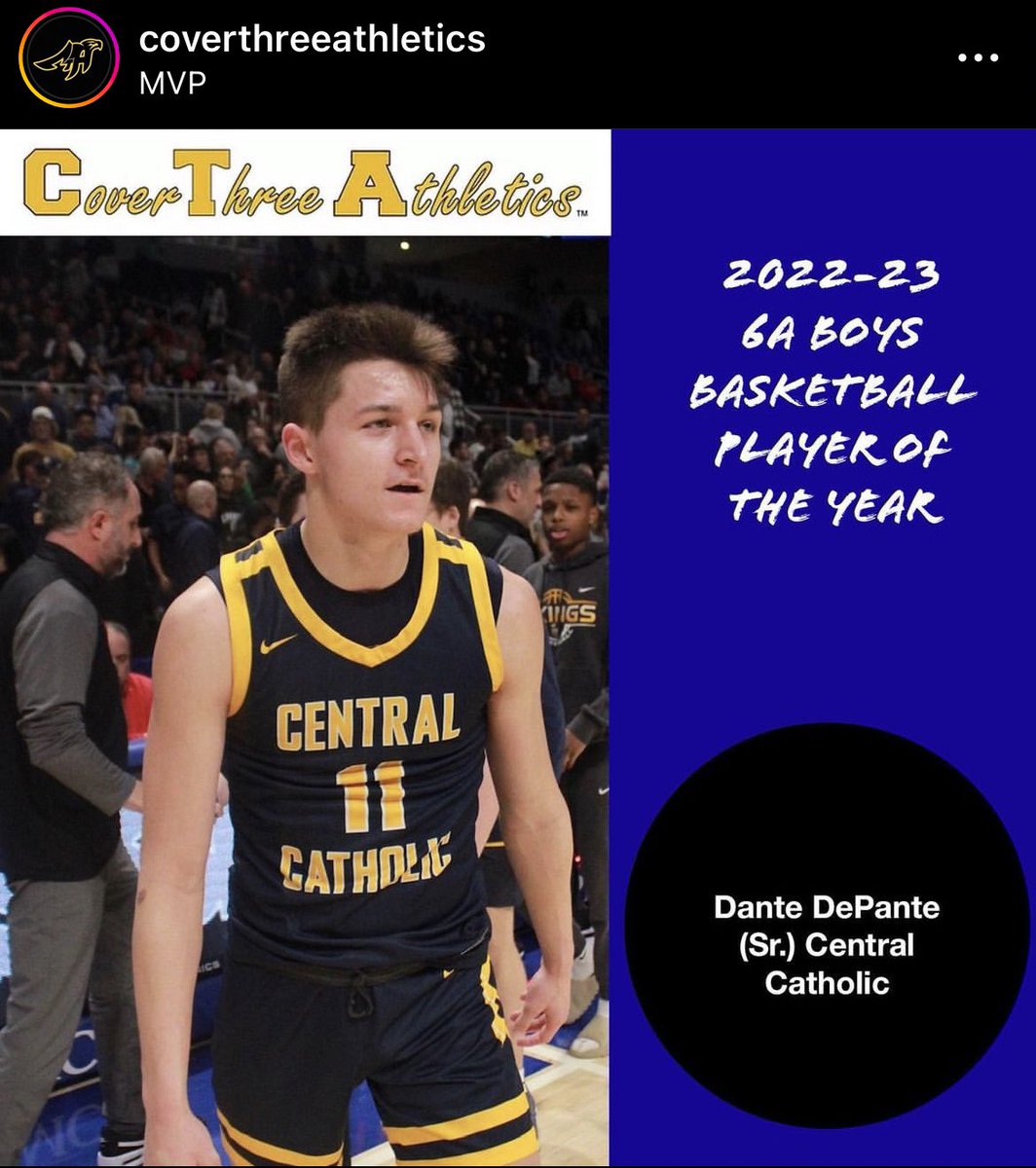 Congratulations to @DanteDepante being named the @Cover3_ATH 6A Player of the Year🫡

@studsect @centralvikings @Big56Conference 

#ROLLVIKES 🏀🔵🟡