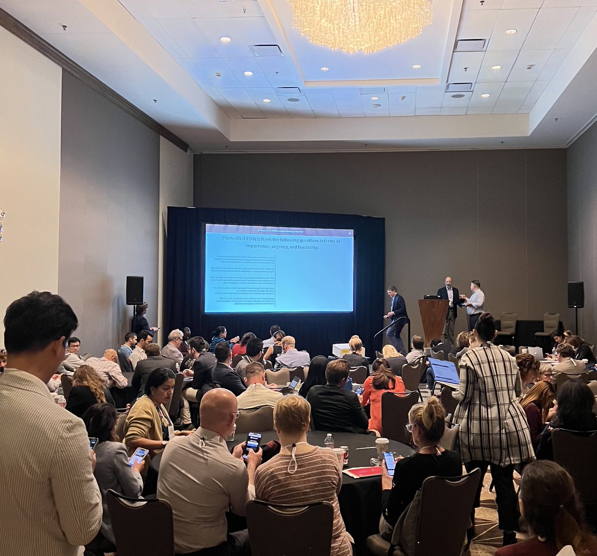 Chris_Wetzel2's tweet photo. The fruits of the labor! Leading experts voting on consensus #precisionEM research questions to guide the next decade of research. Thrilled to have been a part of it! #SAEM23 @SAEMonline @SAEM_RAMS https://t.co/Pp24efli2n