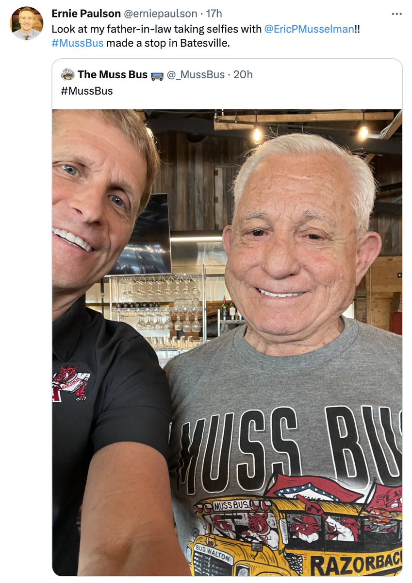 EricPMusselman's tweet photo. @RazorbackMBB @ArkRazorbacks Had a great time last night in Batesville, Arkansas for the #OneRazorback Road Show! https://t.co/P1O9L2Z9CY
