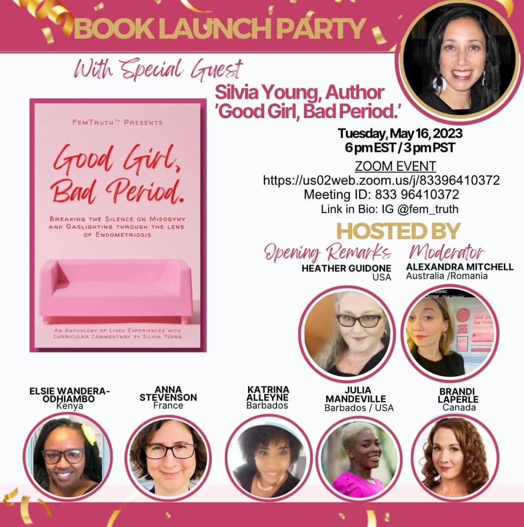 ElsieWandera's tweet photo. Join us for the #GoodGirlBadPeriod book launch by @SlySerenity 

I had the pleasure of sharing my story that’s one of millions of voices around the world #Endometriosis 

This collaboration is a huge step towards understanding the highlighting the challenges survivors go through https://t.co/x3WknFw7Cu
