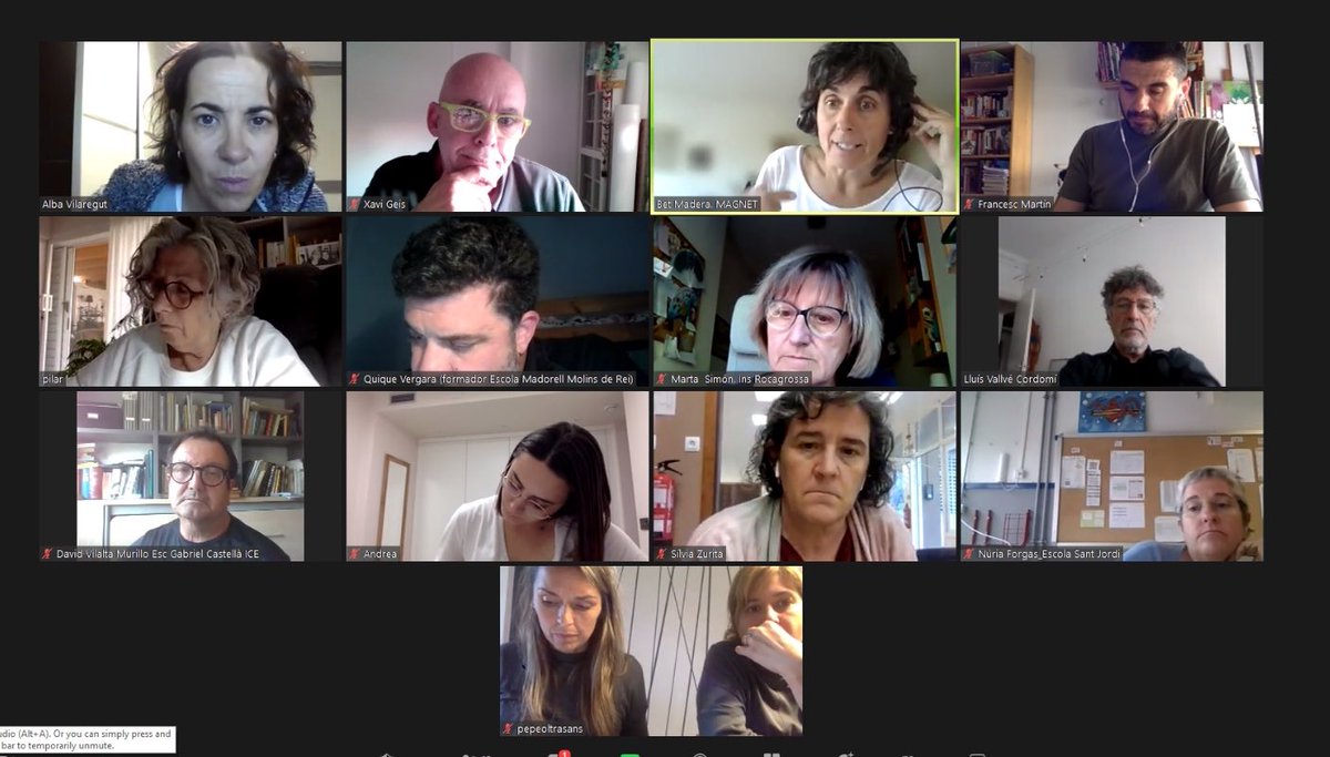 aliancesmagnet's tweet photo. Trobada virtual de persones formadores #Magnet per conversar, construir saber i reflexionar entorn:

🔸El sentit de l'última sessió de formació
🔹Punts forts de la #Transformació de centre 
🔸Organitzar els temes treballats aquest curs i connectar-los amb els propòsits del vinent https://t.co/UVBsyQpHef