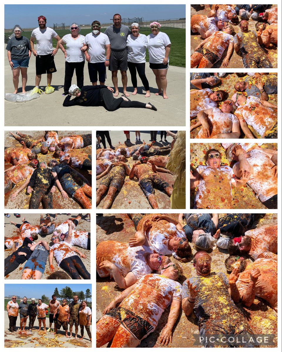 OenerFi's tweet photo. I don’t know what YOU did today, but as for me - I was turned into a pizza with 7 of my teacher friends!! Celebrating student growth! @NWEA @srchuskies #SRCelem https://t.co/YaCrbH690V