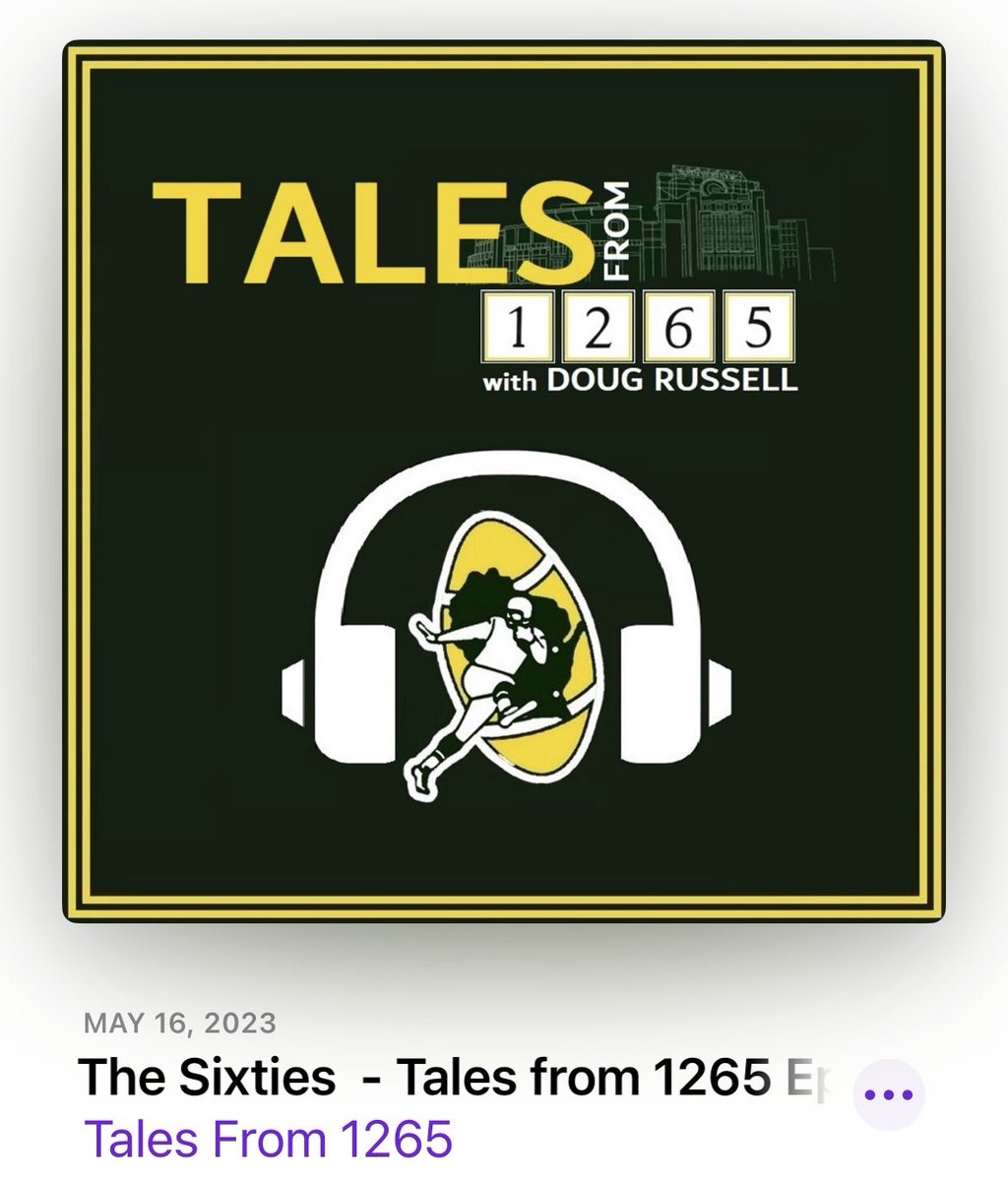 DougRussell's tweet image. New episode has been posted! Find it on the @iHeartRadio app or wherever you get your podcasts. This week: a deep dive into the 1960’s Lombardi Era Packers. Official team historian Cliff Christl joins me to help tell the story.
