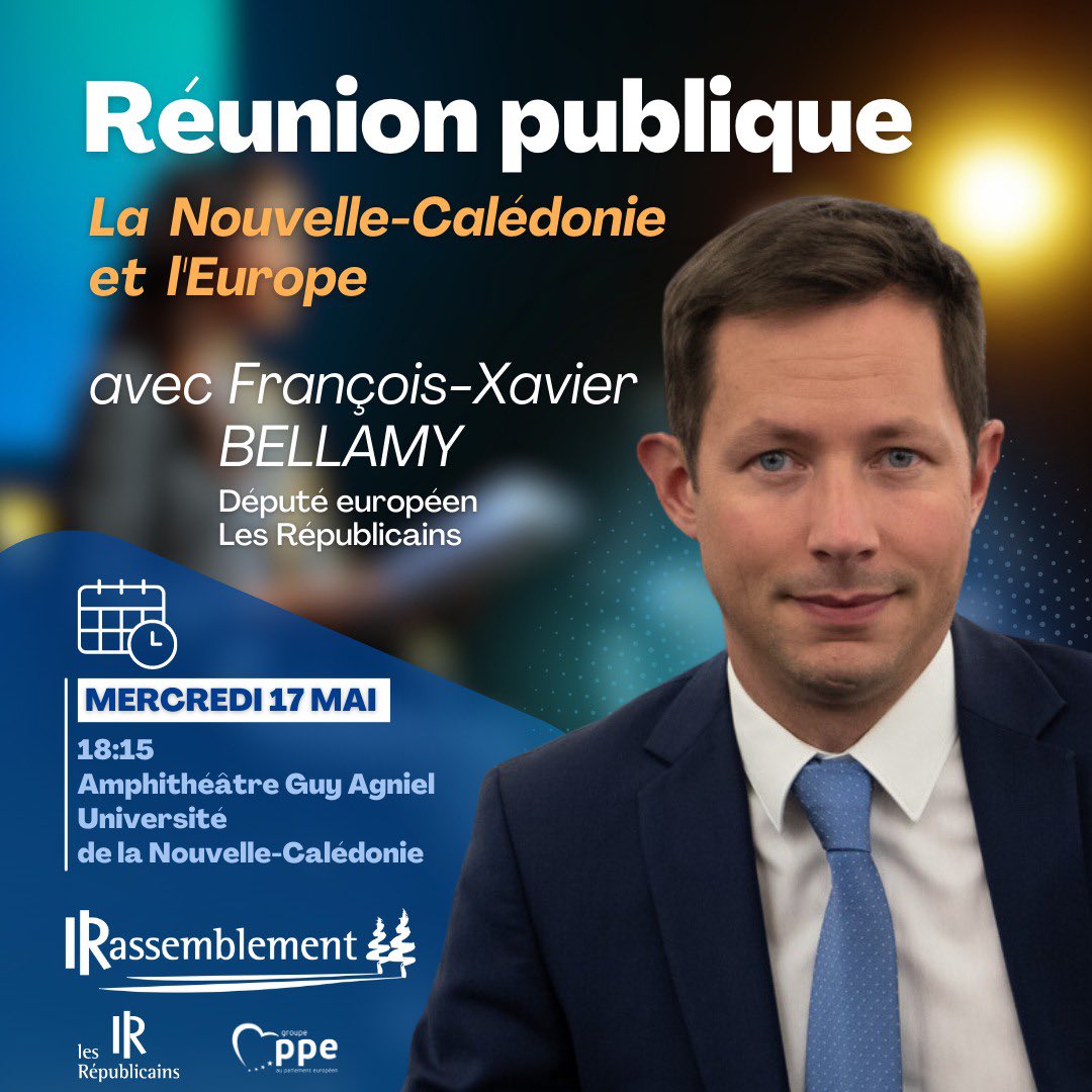 fxbellamy's tweet photo. Déplacement en Nouvelle-Calédonie cette semaine : amis calédoniens, retrouvons nous le 17 mai à Nouméa !

▶ 18h15, Université de Nouvelle-Calédonie, amphithéâtre Guy Agniel https://t.co/S1Me4XwSUw