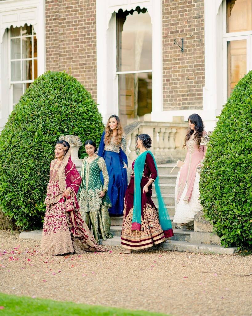 Mariam with her bridesmaids

Media - <a href="/weddingmontage/">Евгений Репченко</a>
Venue - <a href="/borehamhouse/">Boreham House</a>
Outfit - @rdclondon
Make Up - @shabanayousaf_mua
Hair - <a href="/rashida/">Rashida</a>.fatima
Jewellery - @neyyersjewelgarden
Decor - <a href="/kenzacreations/">Kenza Creations</a> instagr.am/p/CsUUg-qIV6p/