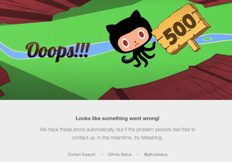 codebymdb's tweet image. Looks like GitHub is down for the moment? #githubdown