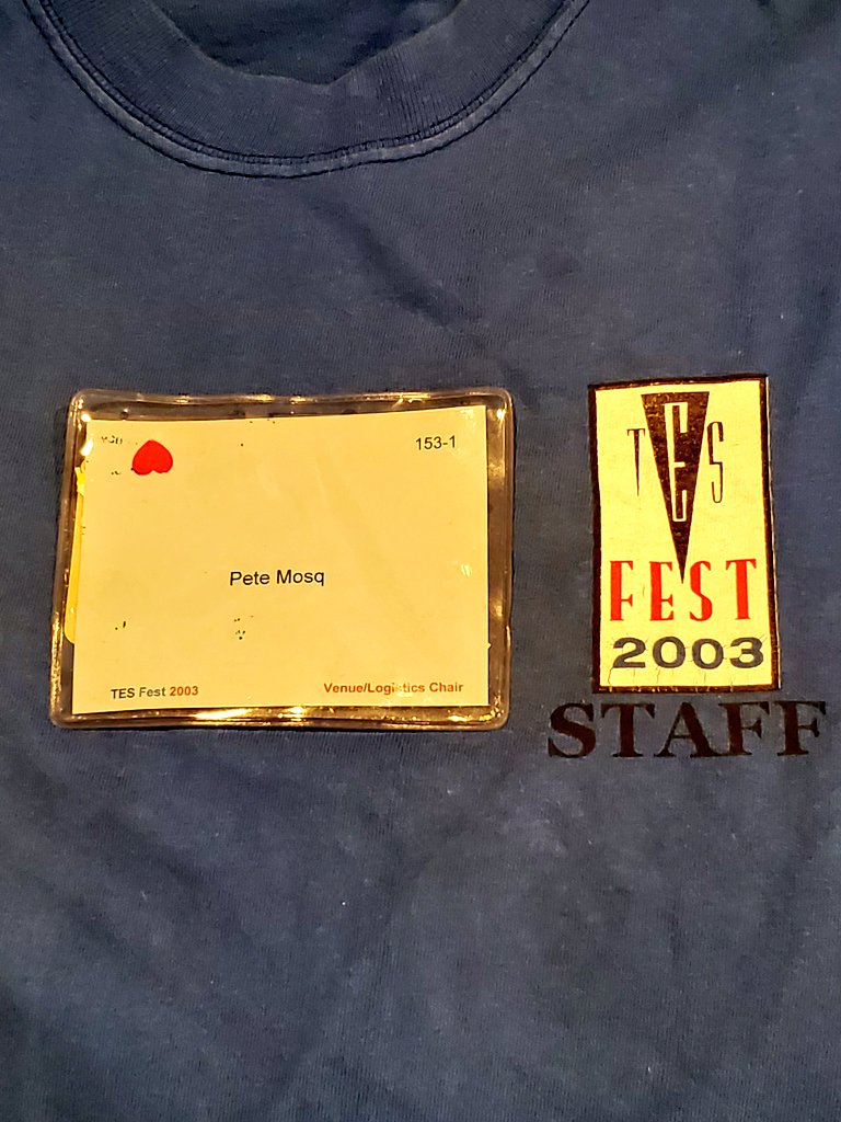 petemosq's tweet photo. 20 years ago, the very first @TESFest took place! What an absolute blast that was. Two decades later and they're still going strong. #TESFest #TES #kinkcon https://t.co/v21JjgVMCq