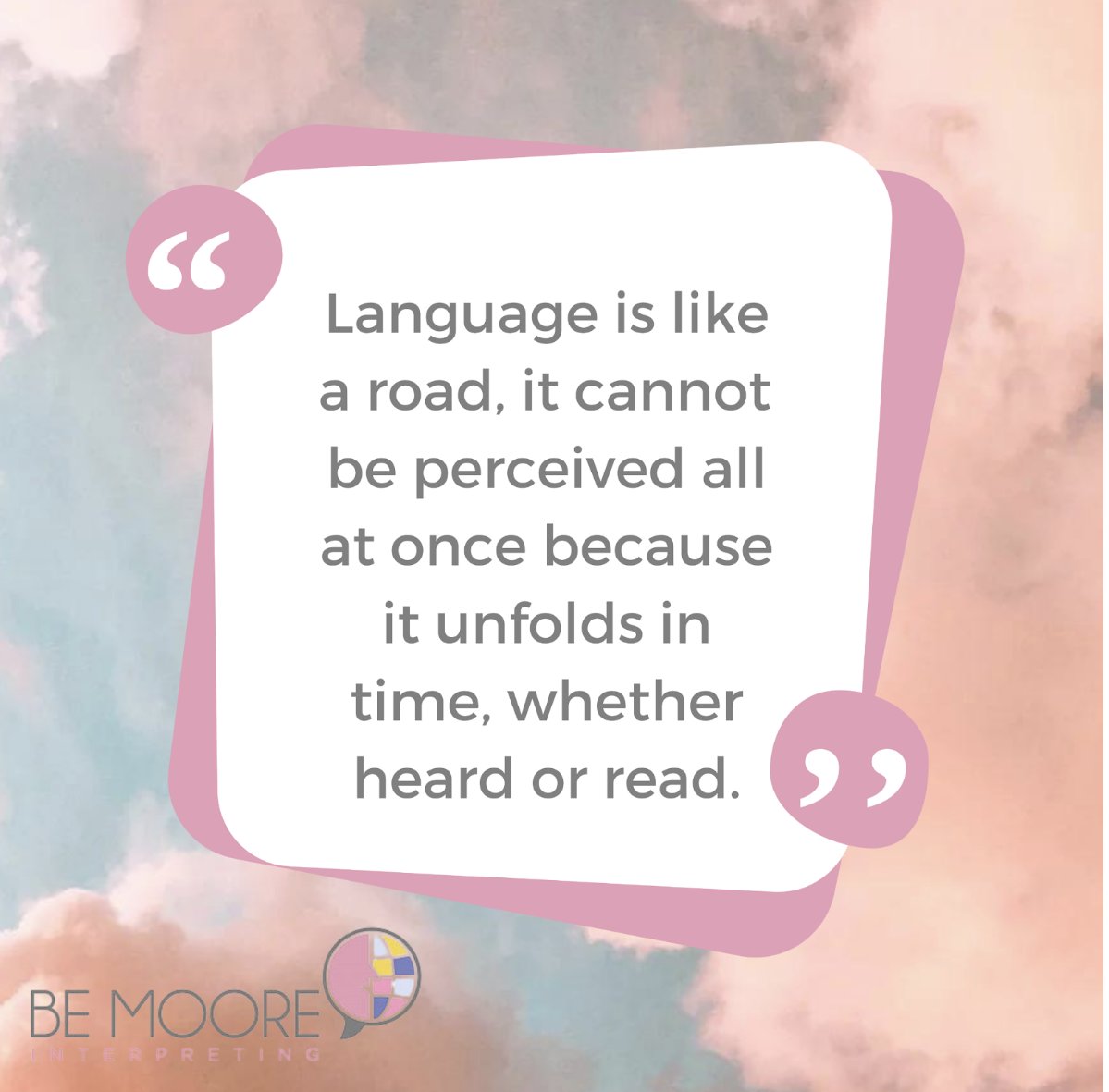 bemooreintrprtr's tweet photo. "Language is like a road, it cannot be perceived all at once because it unfolds in time, whether heard or read.” -Rebecca Solnit🖊️ https://t.co/i61jgs2cvd
