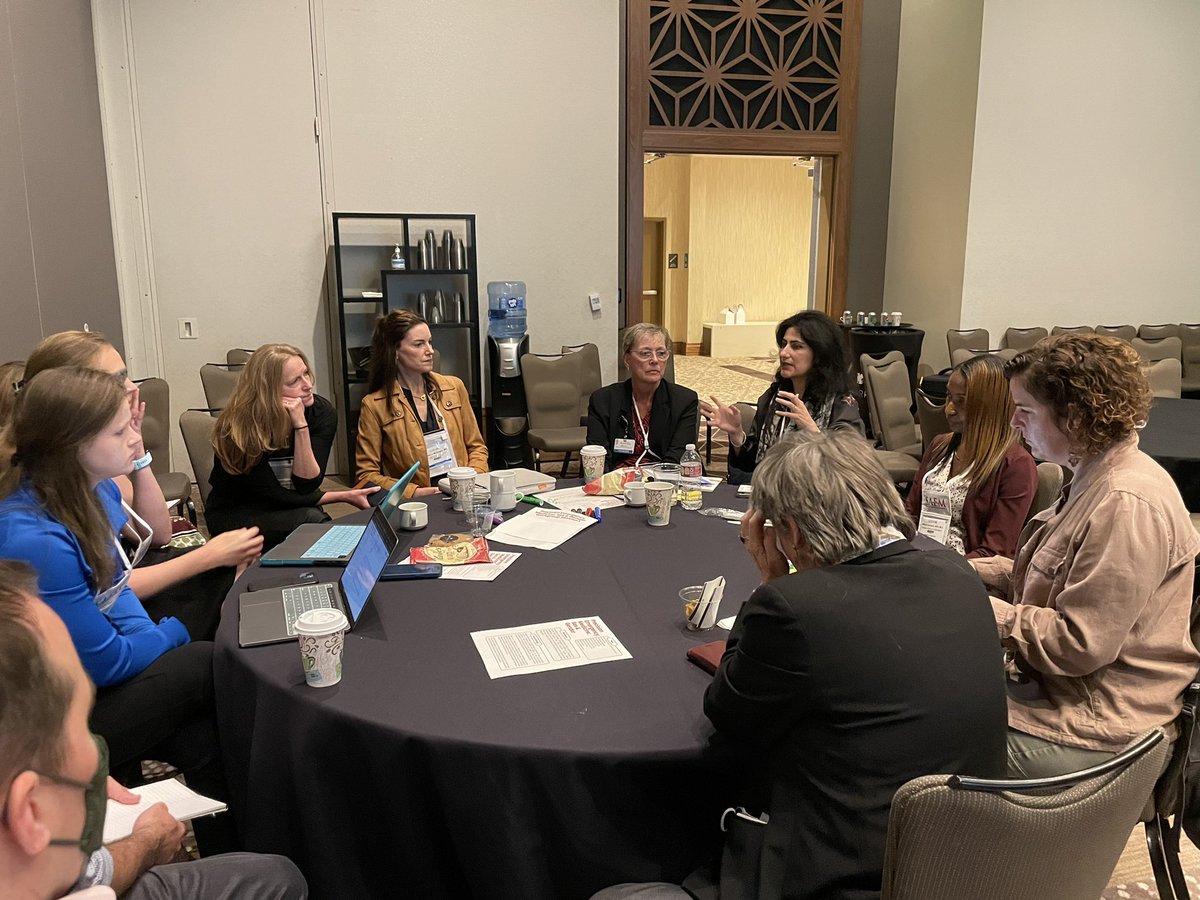 Vice Chair for Faculty Affairs and Development, @basmahsaf, and the #sexandgender working group discuss formulating a hierarchy of precision to apply to sex and gender research in EM in order to help researchers create high quality data to inform clinical practice. #SAEM23