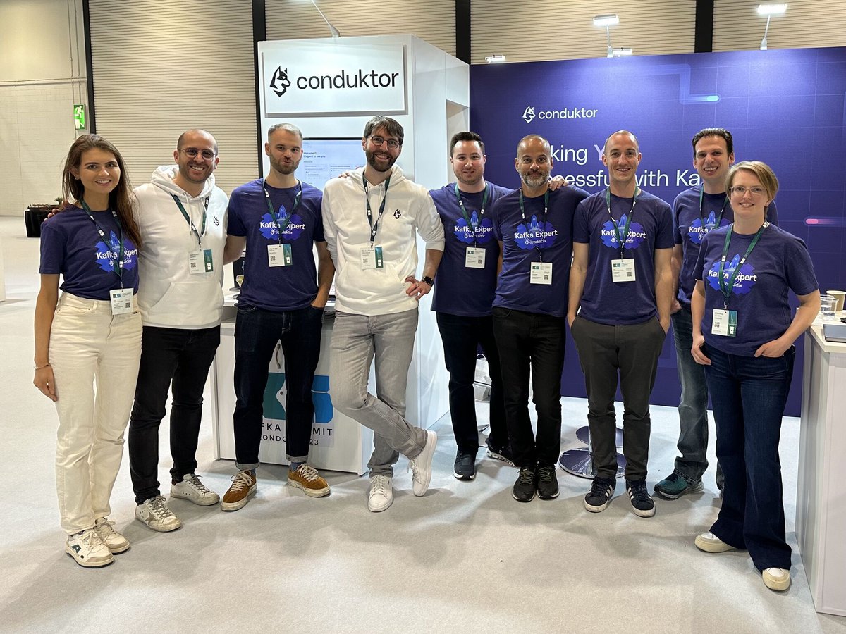 sderosiaux's tweet photo. 🚀 We announced our new product at #KafkaSummitLondon today: Conduktor Gateway + its OSS version https://t.co/UjpoRXEJp5 + https://t.co/vcSsepDVz9
➡️ Enforce best practices, governance, multi-tenancy, encryption, chaos testing, reduce your cost massively, etc. Oh joy! https://t.co/F0Dxlby2mc