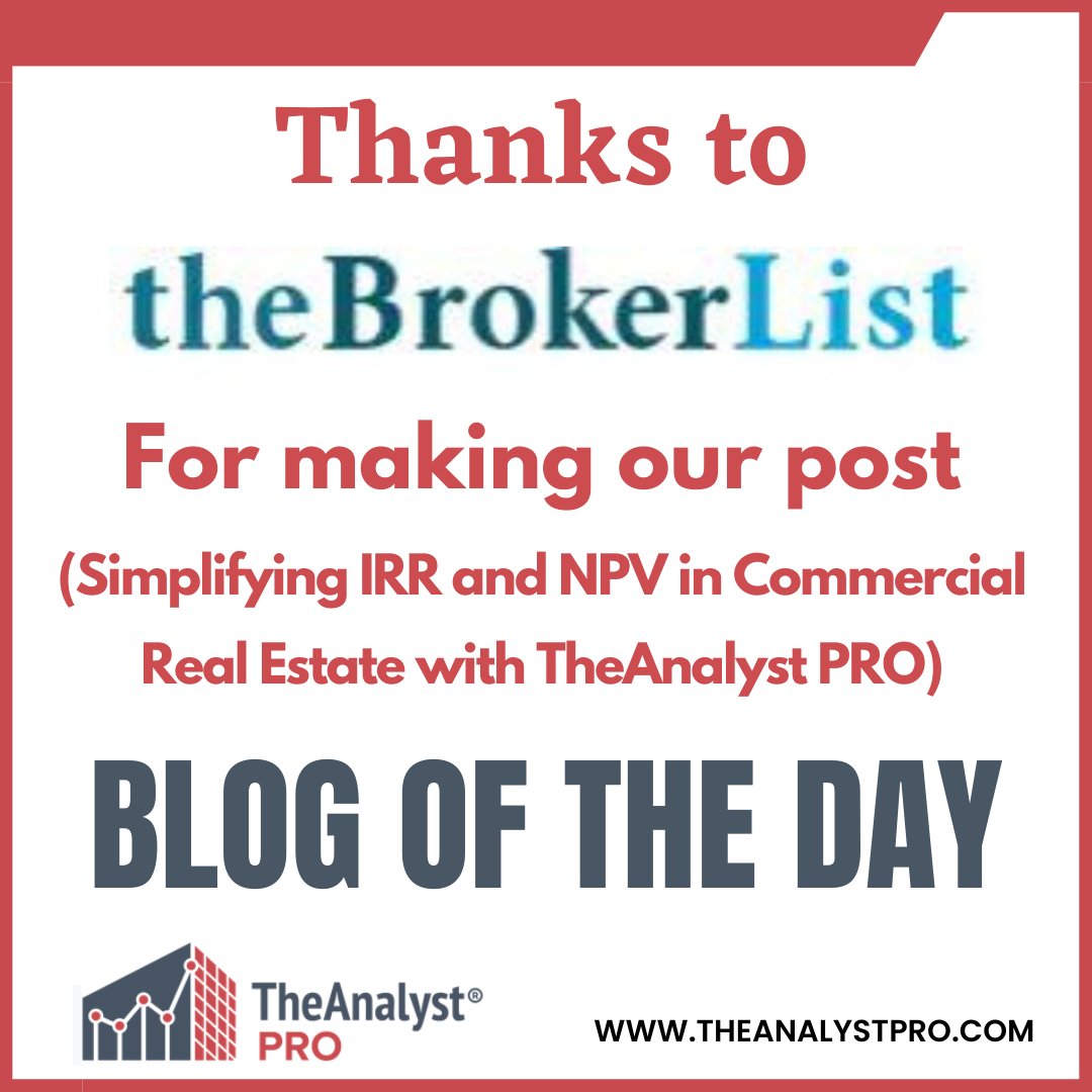 todd_kuhlmann's tweet photo. Effortlessly Calculate Key Investment Measures with This Innovative Platform.
See the full blog here👇
https://t.co/3P87JOFJv1
@thebrokerlist
#CRE #commercialrealestate #CREmarketing #CREinvestor #CREagent #CREtech #CREtools #PropTech #IRR #NPV https://t.co/mgDq6QarpS