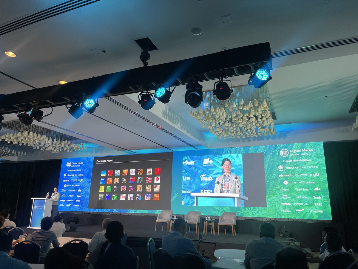 wanifraLATAM's tweet photo. Llega al escenario, Nina Lassam de The New York Times a hablar de audio.
#DML23 https://t.co/DjPMIRjwCt