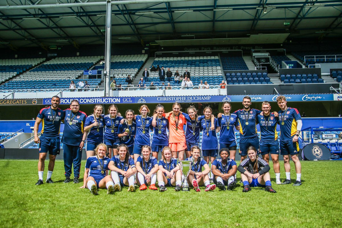 OaklandsAWFC's tweet photo. Historic moment yesterday as the elite team won the @NFYLU19U23 Women's Trophy yesterday after a 3-1 win. 
A huge congratulations to all players and staff that were involved in yesterdays game and throughout the season! 🏆 🏅 https://t.co/nriwL0iZIe