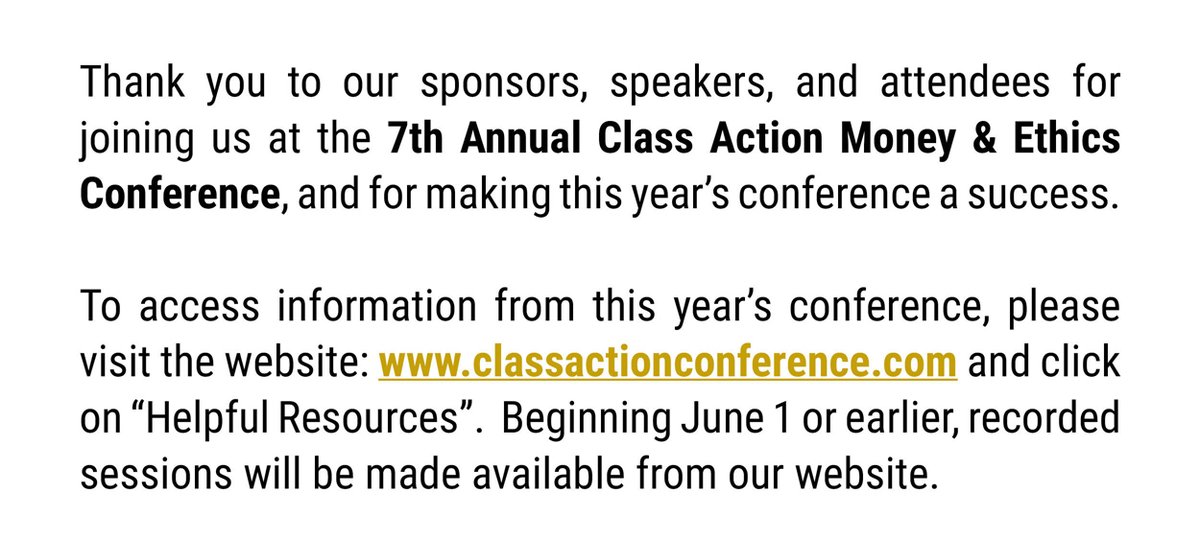 classactionconference.com

#classaction #classactionlitigation #classactions #lawsuit #lawsuits #lawyer #conference #newyork #manhattan