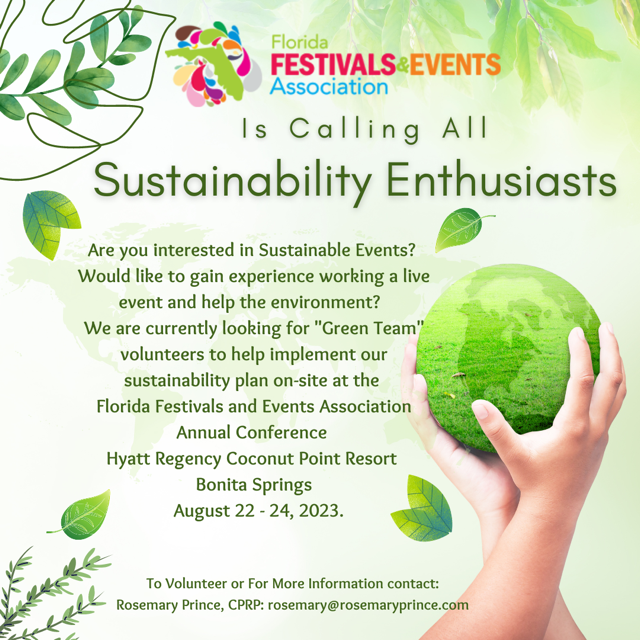 SENFCorg's tweet photo. Are you passionate about sustainable events and volunteering? FFEA is inviting individuals to join their Green Team for the upcoming annual conference in Bonita Springs. Join the Green Team today and contribute to a memorable and sustainable conference at Bonita Springs.🌱🌎 https://t.co/7hejfVsEfs