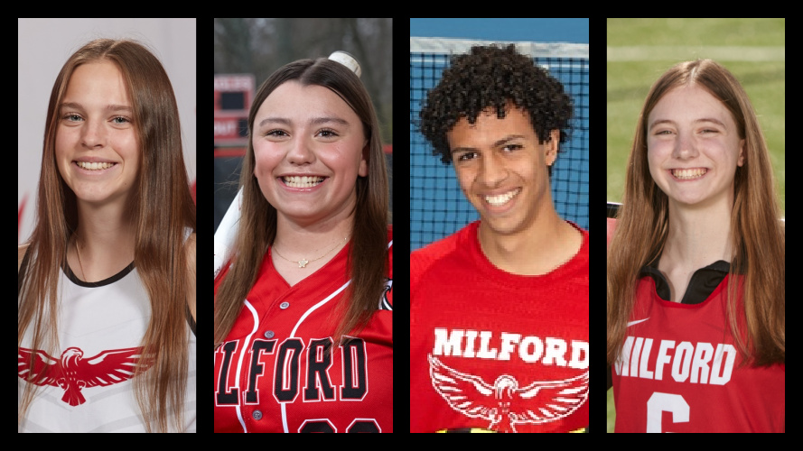 Milford Athletics (@milford_eagles) on Twitter photo We've got FOUR Eagles that need your support this week as they vye for Enquirer weekly awards. Vote now through 4pm Friday for Caitlin, Avery, Yusif and Mia! buff.ly/3ByMw6u <a href="/TrackFieldMHS/">Milford T & F</a> <a href="/EaglesVsoftball/">Milford V Softball</a> <a href="/EaglesGirlsLax/">Milford Eagles Girls Lacrosse</a> We've got FOUR Eagles that need your support this week as they vye for Enquirer weekly awards. Vote now through 4pm Friday for Caitlin, Avery, Yusif and Mia! buff.ly/3ByMw6u <a href="/TrackFieldMHS/">Milford T & F</a> <a href="/EaglesVsoftball/">Milford V Softball</a> <a href="/EaglesGirlsLax/">Milford Eagles Girls Lacrosse</a>
