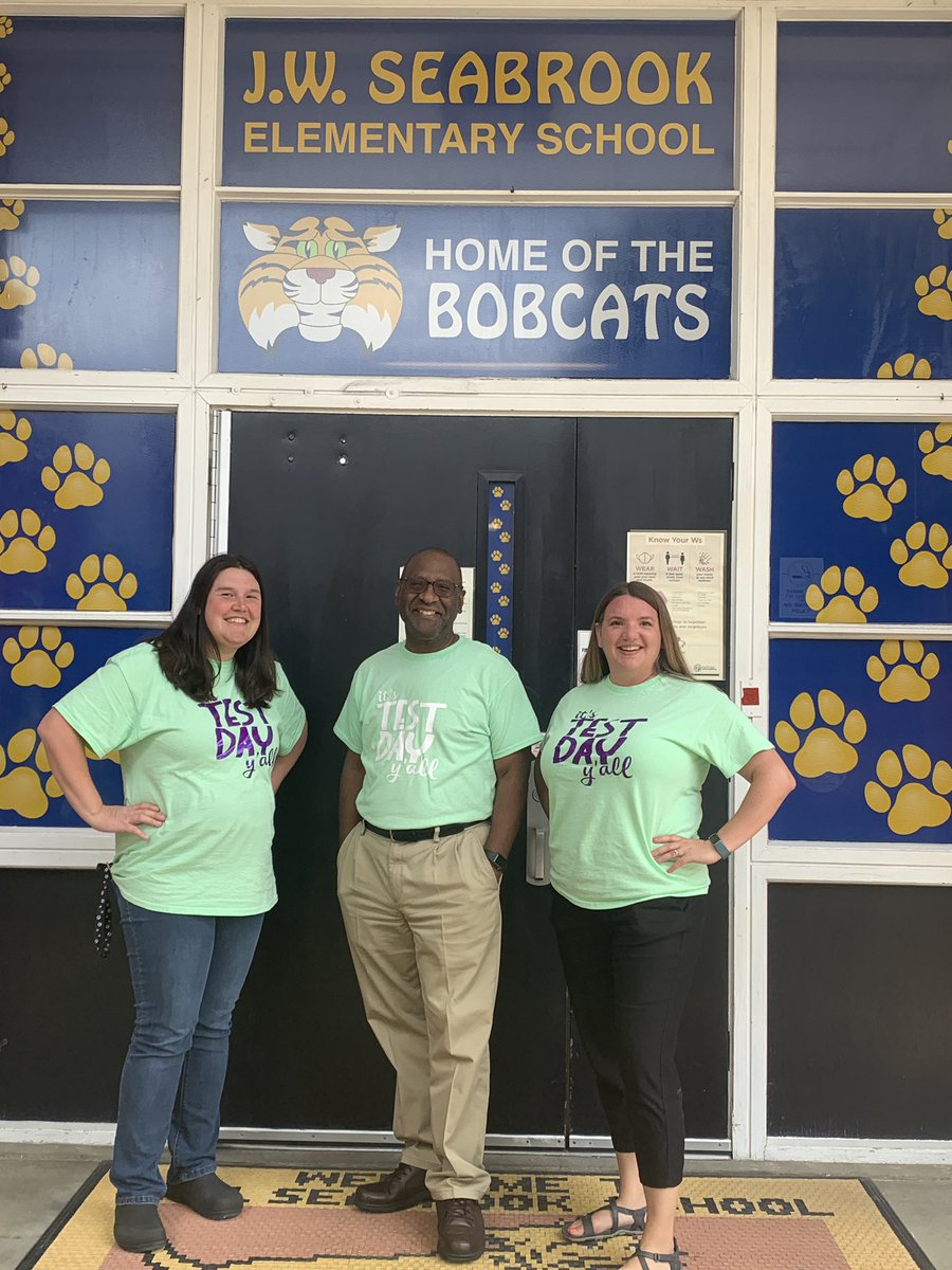 Let it be know unto all that the Leaders of the Bobcats have survived the first day of testing!!! @CCSSuptConnelly <a href="/mellottahill1/">Mellotta Hill</a> <a href="/SeabrookBobcats/">J.W. Seabrook</a>