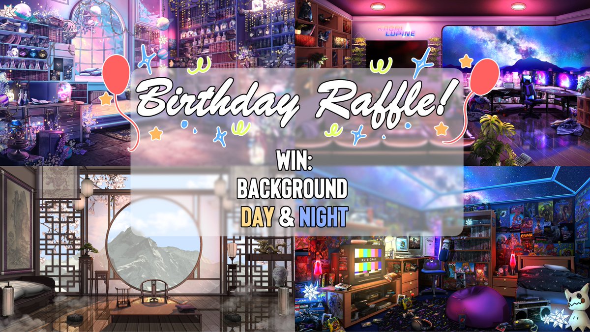 BIRTHDAY RAFFLE !
Hope we can reach 3k!!
Winner Get: Background Day and Night version  
To enter: 
🐒Follow
🐒Like
🐒Retweet
🐒(Optional) Comment your Vtuber!
Ends July 16th
Thanks for the support! 
#artraffle #giveaway #Vtuber #Raffle #VTuberAssets