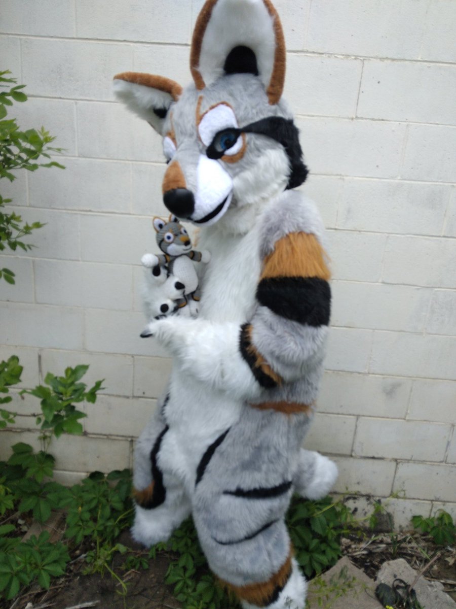 Back_Country17's tweet photo. Finally got @MrDarkfurr in his suit for pictures with mini Mr Darkfurr! 
If anyone would like a custom plushy like this, feel free to reach out and place an order!
#crochet #crochetfiberart #Amigurumi #plushy #handmadewithlove #furry #fursuit #fursona #furryfandom https://t.co/5fFf5dn0Fl