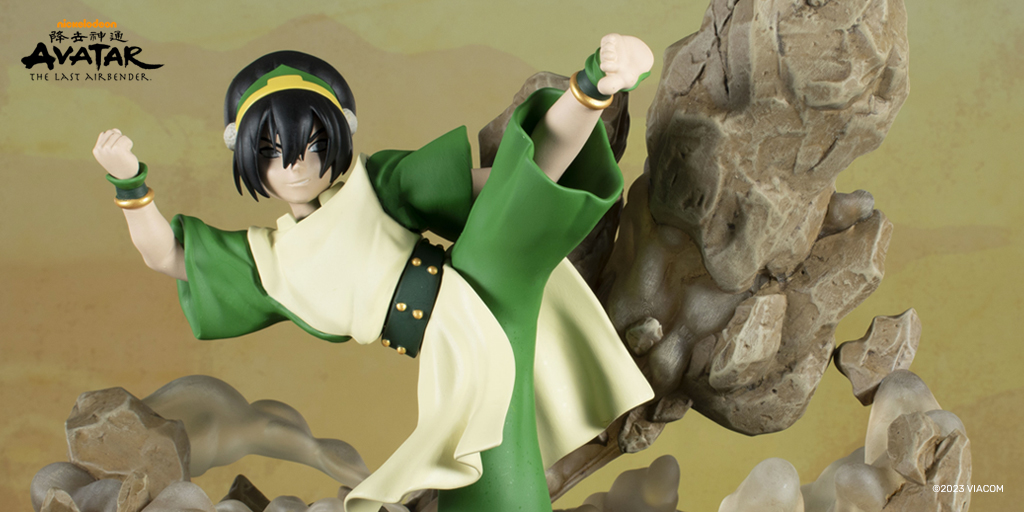 CollectDST's tweet photo. Toph, of the Earth Nation, launches a kick, as well as a generous helping of terrain, at an unseen opponent in this all-new Gallery Diorama. Pre-order the Toph Gallery Diorama at https://t.co/Wz34EqZXsg
#Avatar #Toph #AvatarTheLastAirbender #EarthNation #earthbending https://t.co/V3BNUAMWNR