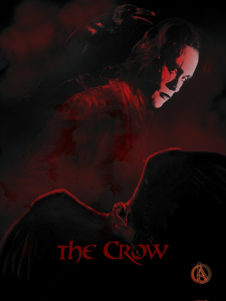 Well... so the next brand new poster for "The Crow" ☔🖤🔥
Designed by <a href="/IrenPodOfficial/">Iren 𖹙od𒌋💙</a> IG : @thecrowalife 
#Crow #TheCrow #BrandonLee  #artwork #digitalart #posterdesign  #EricDraven #gothic #dark #movie #movies #art  #graphicdesign #darkart #horrormovie #horror #horrorfan
