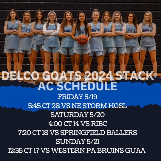 Come check out my team and I in our second Live Tournament down in Atlantic City. Super excited for this weekend!!! <a href="/delcogoats/">Delcogoats</a> <a href="/hgsl_girls/">Hoop Group Girls</a> <a href="/BeTheBeastBTB/">BeTheBeast</a> <a href="/AlbrightWBB/">Albright WBB</a> <a href="/lynchburg_wbb/">Lynchburg Women’s Basketball</a> <a href="/StonehillWBB/">Stonehill Women’s Basketball</a> <a href="/RMCWBB/">Randolph-Macon Women's Basketball</a> <a href="/_cwbb/">Cabrini University Womens Basketball</a>