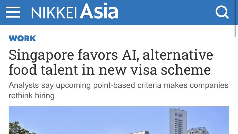 JeremyLNeufeld's tweet photo. How long will the U.S. stay complacent?

🇬🇧 launched four new visas for talent last year
🇨🇦 set record immigration targets last Nov.
🇩🇪 cabinet approved points-based system in March
🇯🇵 launched two new visas for top talent in April
🇸🇬 launching a new points-based system this fall https://t.co/dofePj8vLO