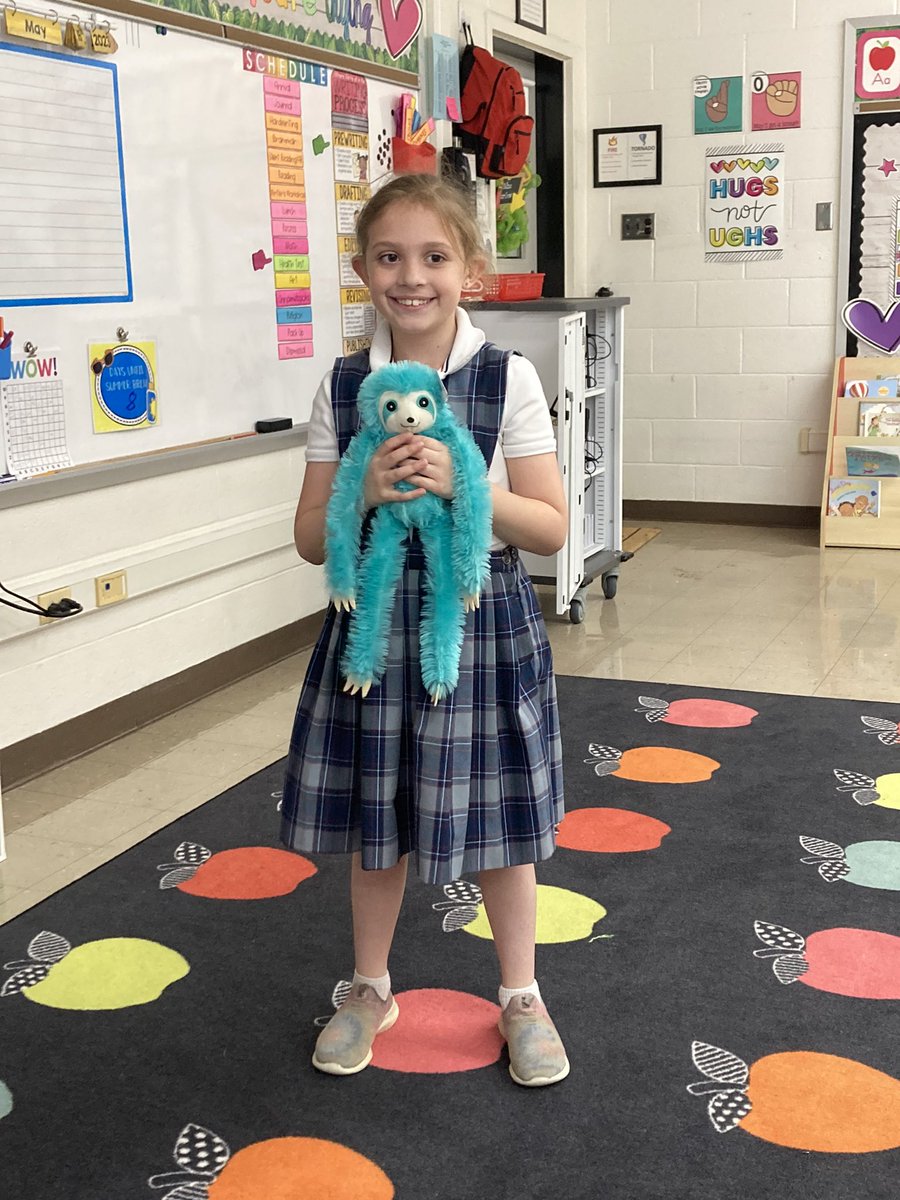 MrsBarlowSTJ's tweet photo. S is for Show &amp; Tell ⭐️ The kids had all kinds of very cool things to share! We had a rosary from the Holy Land, a Gryffindor robe, a painting and lots of stuffed animals 🧸 https://t.co/3LlEO51CFl