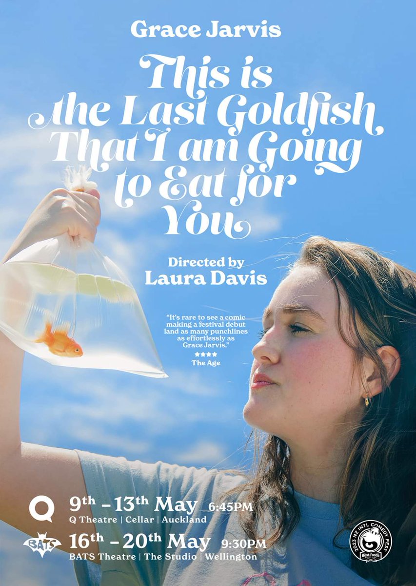 I went to see <a href="/gracejarvisohno/">Grace Jarvis</a>'s show at <a href="/BATS_Theatre/">BATS Theatre</a> last night and it honestly RULES!! So funny and an unbelievable amount of jokes. Go see the show! 930pm tonight - Sat.