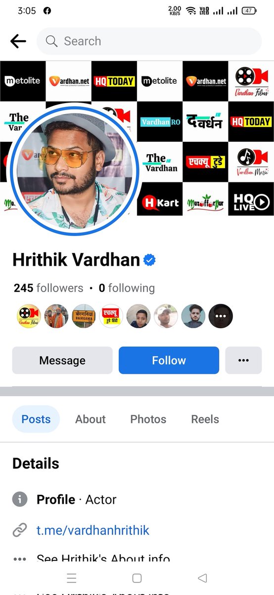 hrithikvardhan's tweet photo. Now I'm Verified ✅ on Facebook, Special Thanks to @VardhanNet https://t.co/D9u1AboqPc
