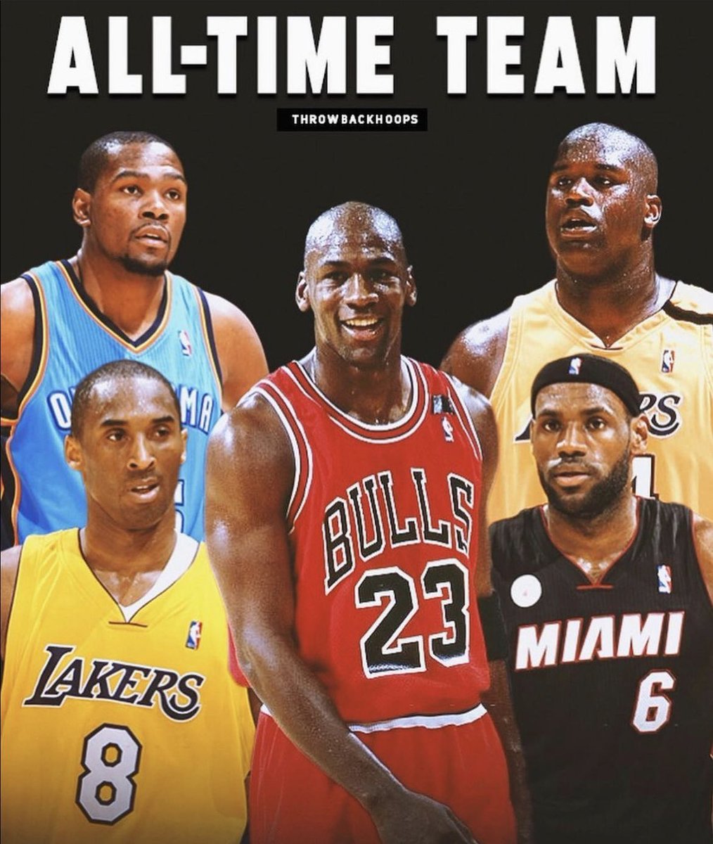 Can't beat this team.

▫️ 1991 Michael Jordan
▫️ 2006 Kobe Bryant
▫️ 2014 Kevin Durant
▫️ 2013 LeBron James
▫️ 2000 Shaquille O'Neal