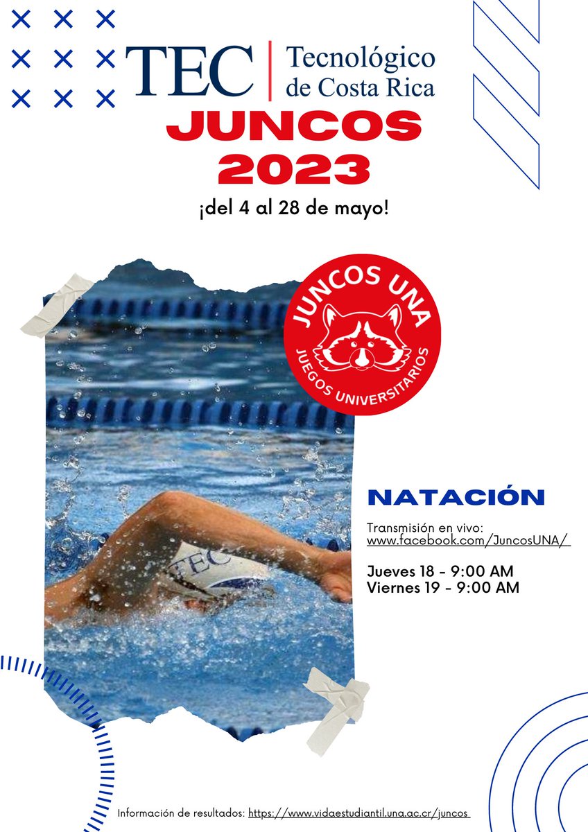 JUNCOS 2023 Natación, transmisión en vivo desde este enlace: facebook.com/JuncosUNA/