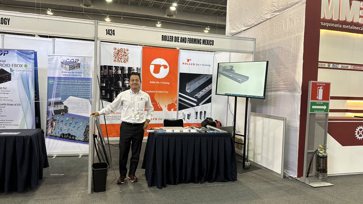 Rollerdie's tweet photo. Roller Die is set up and ready at #FabTechMx #fabtechmexico
Join Us at booth 1424. https://t.co/BDkxZPGZdu
