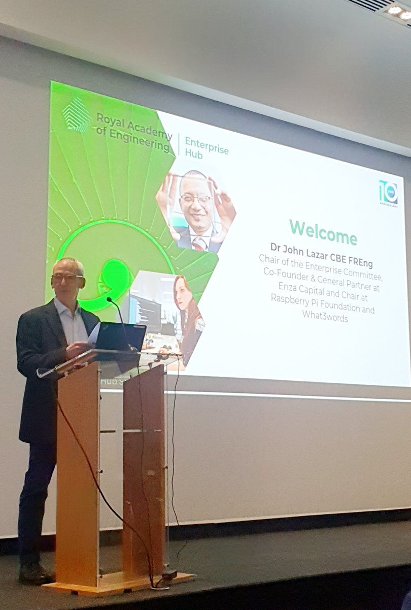 RAEng_Hub's tweet photo. It's official, the Spring #HubShowcase 2023 is happening live!

@john_w_lazar welcomed more than 150 guests - including 50+ investors - to hear pitches from our 11 #HubMembers, raising funding to catapult their #startups.

#vc #pitch #funding https://t.co/25Cnxrf67e