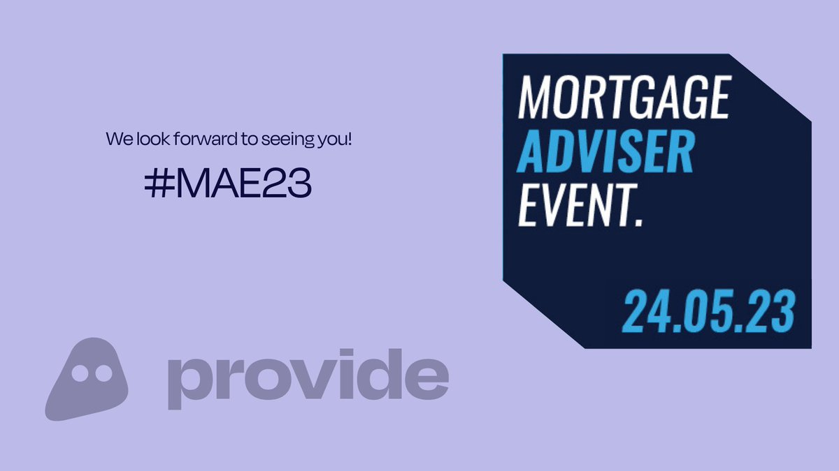 Join us at the <a href="/AdviserEvent/">Mortgage Adviser Event</a> 2023! 

🍿 Pop by, and chat with our Founder &amp; CEO, Miranda Khadr, and our Business Development Manager, Cat Cattermole. See how Provide Finance is revolutionising specialist lending with smart applications. #MAE23 #Mortgage #PropertyFinance #Business