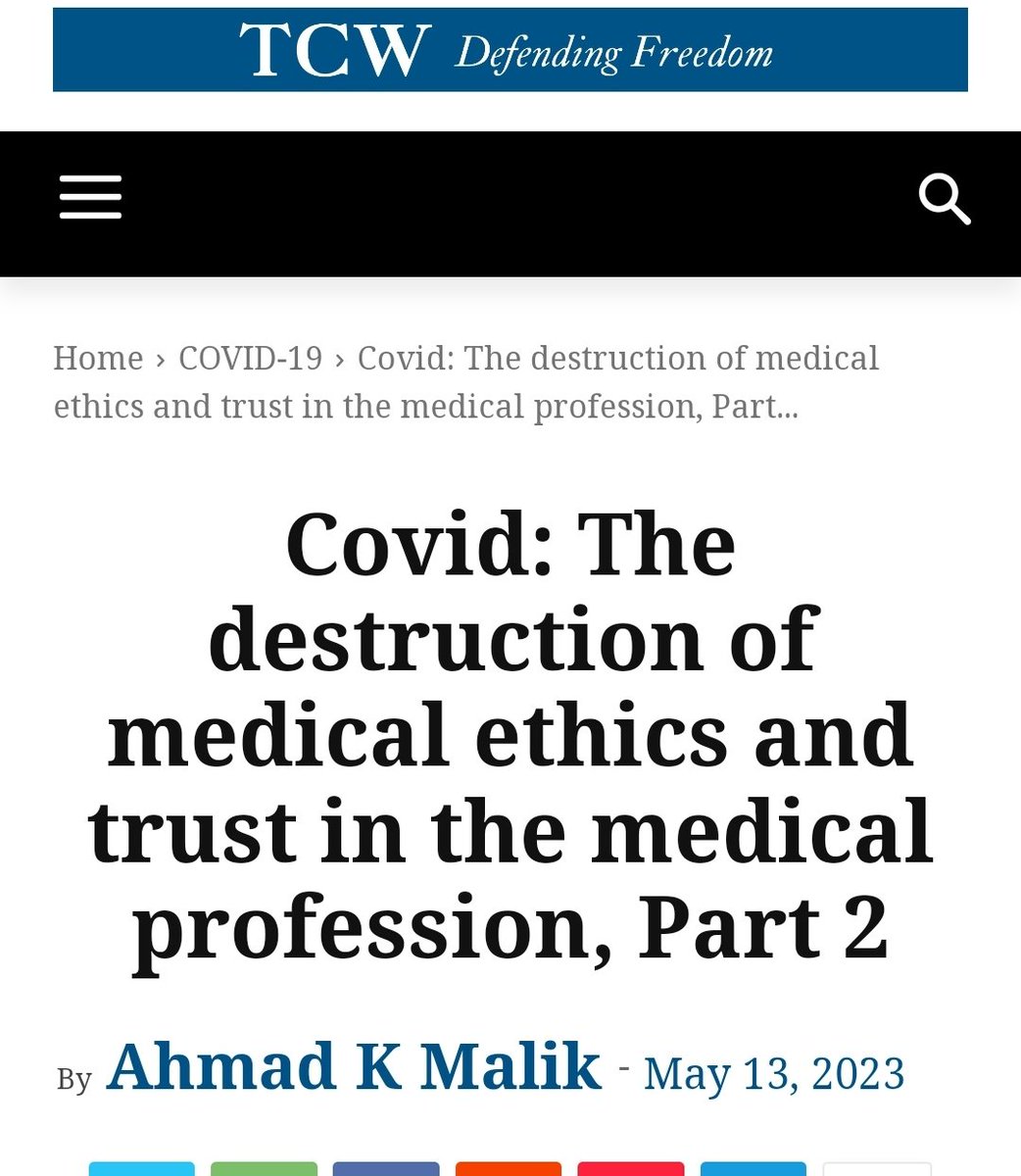 DocAhmadMalik's tweet image. Please forward these 2 articles to every doctor  you know 🙏🏻♥️

conservativewoman.co.uk/covid-the-dest…

conservativewoman.co.uk/covid-the-dest…