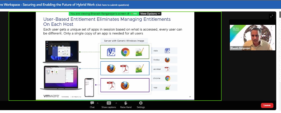 RonOglesby's tweet photo. Bharath Hitting Apps on Demand for RDSH! BOOM!  #VMUG #EUCday @vmwarehorizon https://t.co/acpa7ehgbt