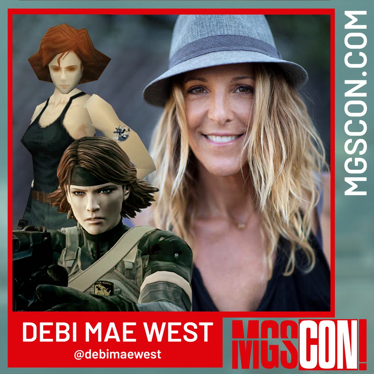 We are honored to reveal the brilliant Debi Mae West will be leading the patrol at MGSCON! You're no rookie - get your tickets today and join us on July 15th!