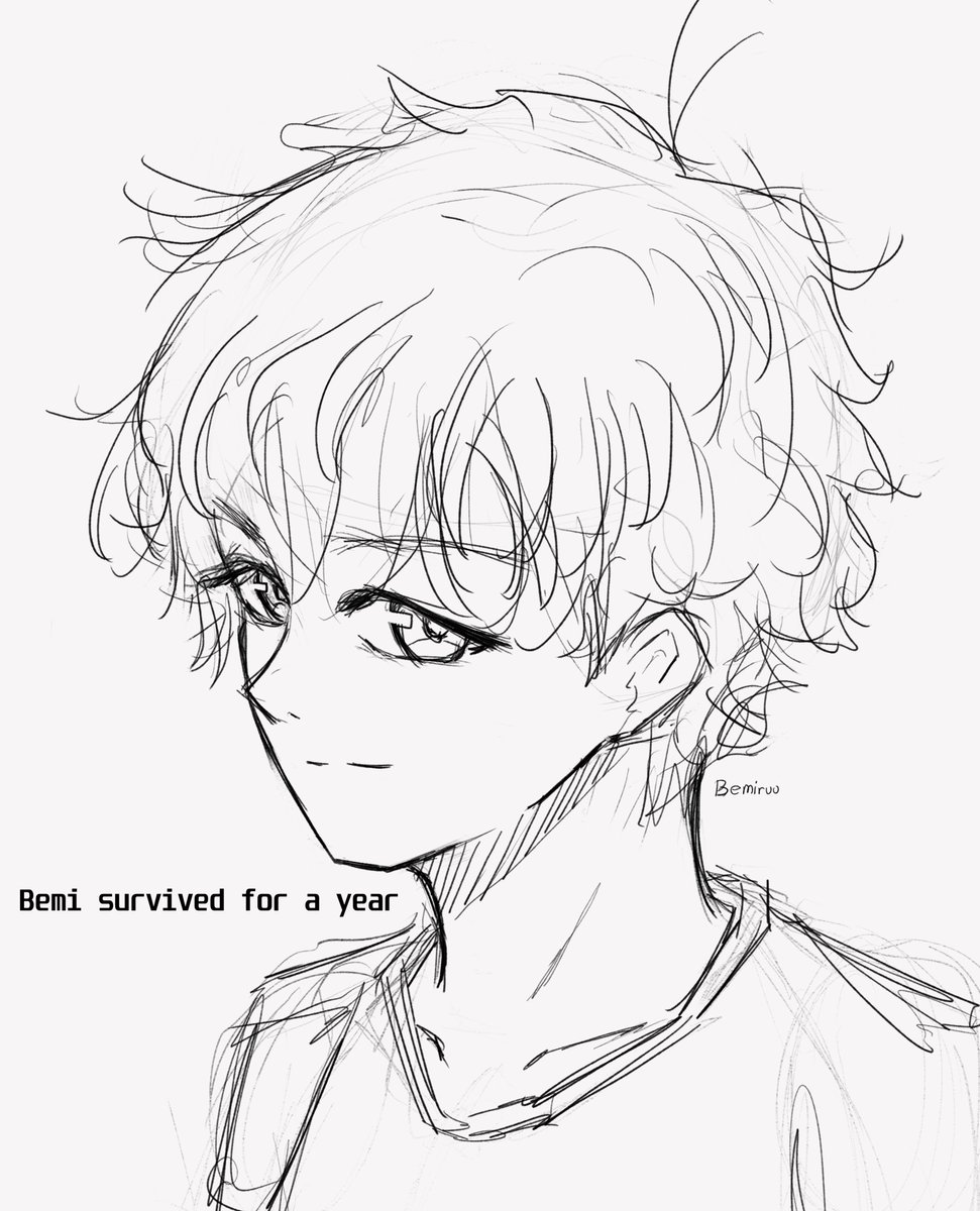 Bemiruu2364's tweet photo. [365]

I survived for 1 year!!! 

I'd love to thank everyone who've been supportive on my journey and I wanted my drawing today to be a bit something special but I'm busy with 2 commissions rn.

I also have an exam later wish me luck <3 https://t.co/uacDLa9Jid