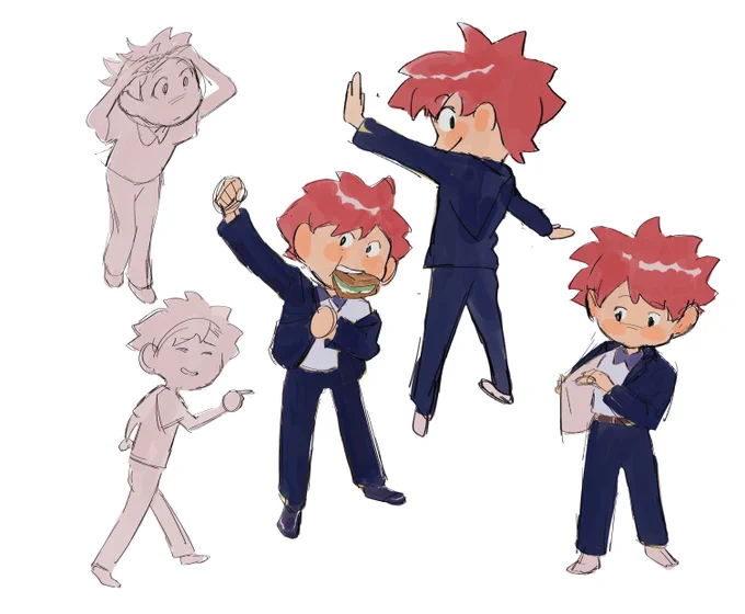 Some early character exploration of Caz