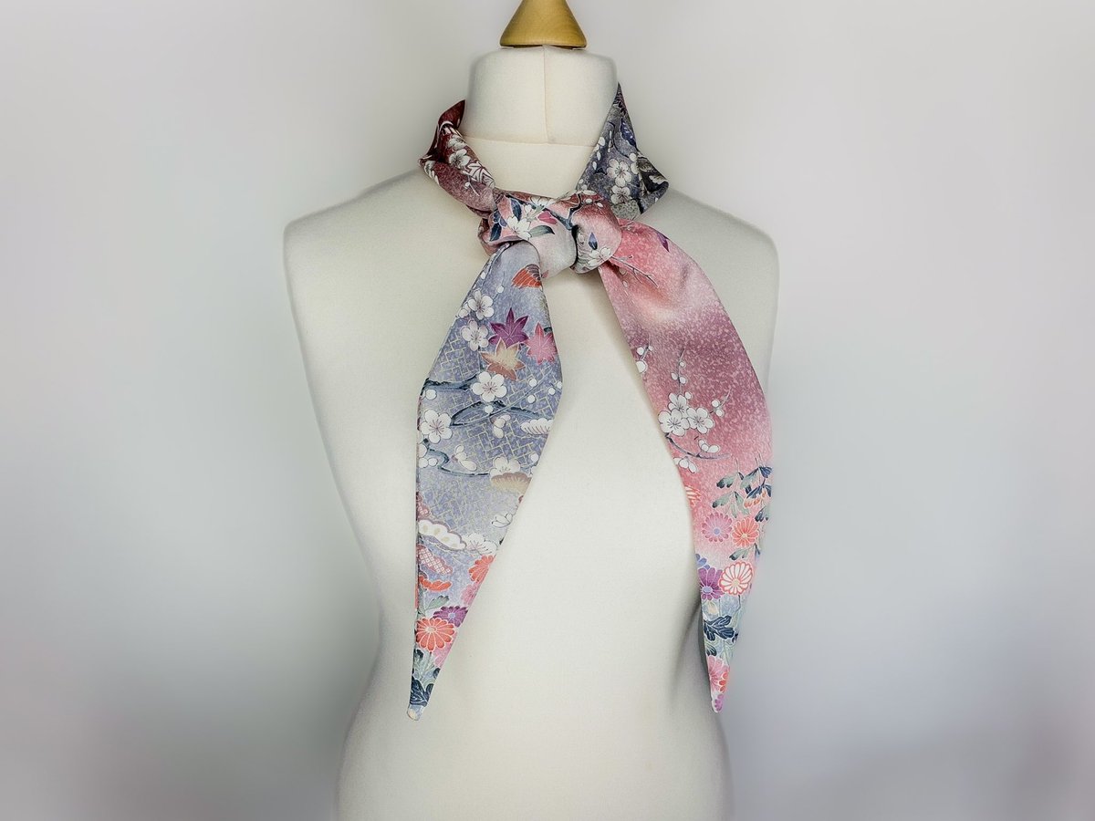 🌸 Elevate your style with this exquisite handmade kimono silk neck scarf/hair accessory! 🎀 The intricate patterns and luxurious silk fabric make it a versatile piece for any occasion. Check it out here: etsy.com/uk/listing/125… #Fashionista #HandmadeGoodness #etsyfinds #MHHSBD…