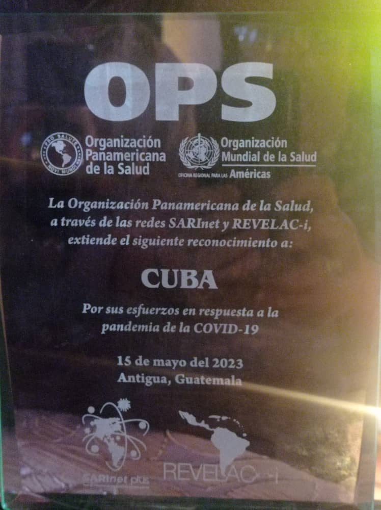 GarciaYanelquis's tweet photo. BMC La Tinta en Guatemala. 
Merecido Reconocimiento de la OPS a nuestro País por sus esfuerzos en respuesta a la Pandemia Covid 19..
#CubaPorLaVida 
#CubaEsAmor 
#CubaCoopera 
#MejorSinBloqueo 
#60AñosSalvandoVidas https://t.co/3kmpql0P09