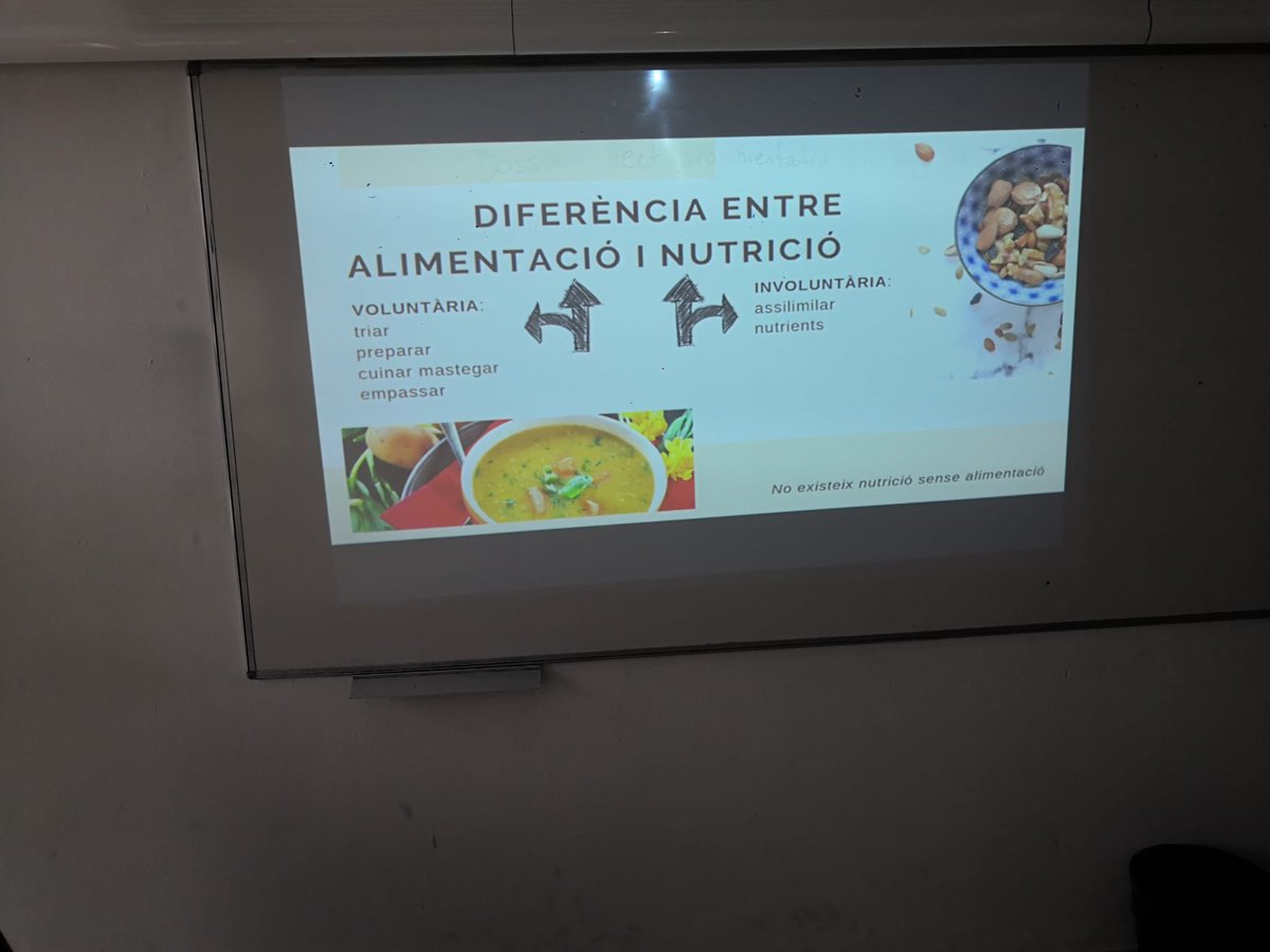 insrdt's tweet photo. Avui, l’alumnat de 1r de la ESO ha rebut la visita de la infermera del programa Salut i Escola, Ingrid Canturri, i la psicòloga de Benestar Emocional, Cristina Bárcenas, que els han explicat temes relacionats amb l’alimentació i el benestar emocional. #programasalutiescola https://t.co/HFRzKP5Cpq